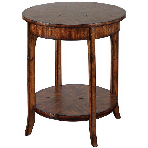 Uttermost Carmel Distressed Veneer Lamp Table : Target