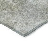 Khaki And Navy Blue Abstract Washable Indoor Outdoor Area Rug - 4 of 4