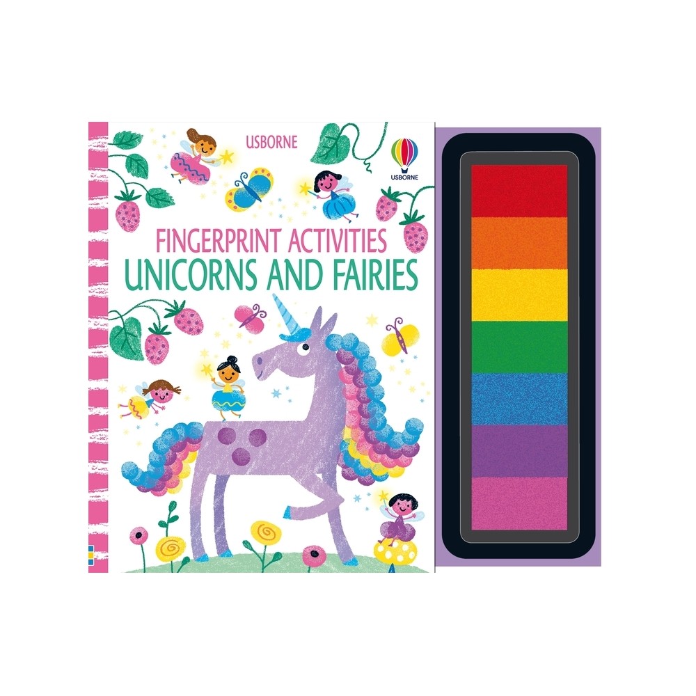 Fingerprint Activities Unicorns and Fairies - by Fiona Watt (Spiral Bound)