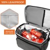 OPUX Insulated Lunch Box Men Women, Large Soft Cooler Bag Work School Picnic, Leakproof Tote Shoulder Strap Kid Adult - 4 of 4