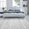 Machine Washable Rug with Rubber Backing Boho Geometric Area Rug Low Pile Foldable Rug Stain Resistant Indoor Carpet for Living Room Bedroom - 4 of 4