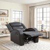 MAYEERTY Power Recliner Chair, Electric Faux Leather Reclining Chair with Adjustable Backrest for Living Room, Black - 2 of 4