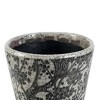 A&B Home 3pc Outdoor Decor Floral Naturespire Planters - Blue: Ceramic, No Drainage Hole, Freestanding - 2 of 4