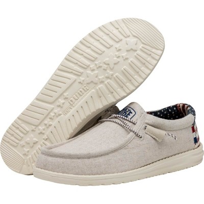 HEYDUDE Men Wally Patriotic, 4th of July Patriotic Shoes , Off White Patriotic, 5 — фото 4