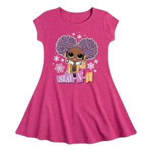Girls' - LOL Surprise! - Winter Dolls Fit & Flair Cap Sleeve Dress - 1 of 3