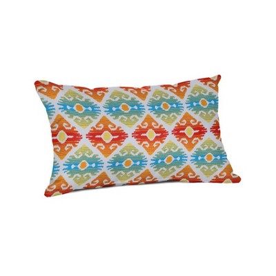 Casual Cushion Patterned 1-Piece Indoor/Outdoor Lumbar Pillow, 19"W x 12"L