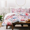 Deny Designs Ninola Design Liberty Colorful Petals Red and Blue Queen/Full Duvet and Sham Set (2-3pc Set) - 3 of 4