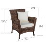 Jiallo Outdoor Faux Sea Grass Garden Armchair - 2 of 2