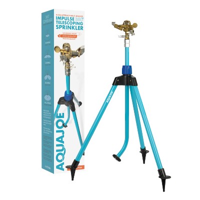 Photo 1 of Aqua Joe AJ-IST39BM Indestructible Series Brass Impulse Sprinkler, w/Extendable Tripod up to 39 Inches
