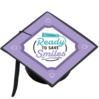 Big Dot of Happiness Dental School Grad - Dentistry and Hygienist Graduation Cap Decorations Kit - Grad Cap Cover