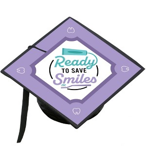Big Dot of Happiness Dental School Grad - Dentistry and Hygienist Graduation Cap Decorations Kit - Grad Cap Cover - 1 of 4