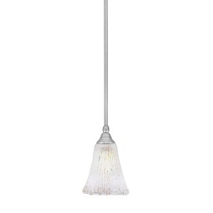 Toltec Lighting Any 1 - Light Pendant in  Brushed Nickel with 5.5" Fluted Frosted Crystal Shade - 1 of 1