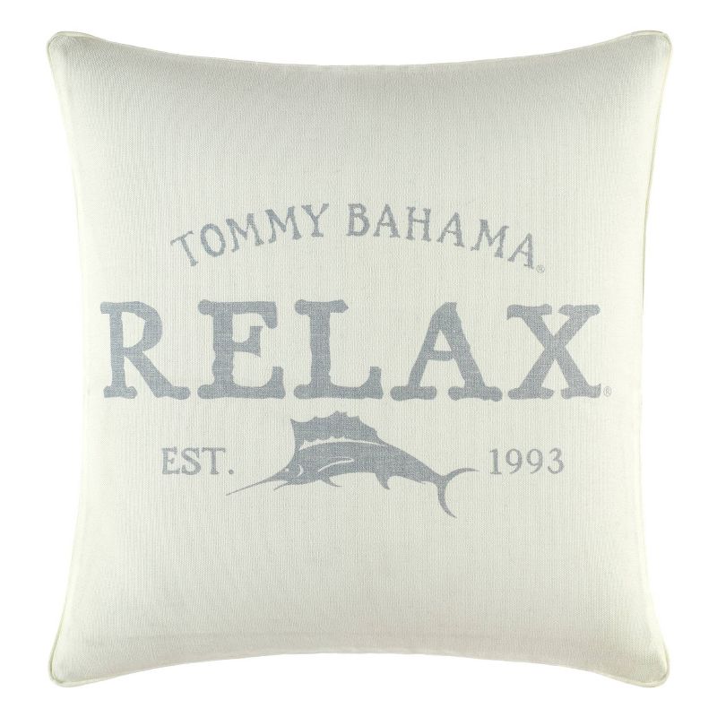 18&#34;x18&#34; Square Decorative Throw Pillow Gray - Tommy Bahama, 3 of 7