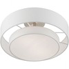 Livex Lighting Meridian 2 - Light Semi-Flush Mount in  Brushed Nickel - 2 of 4