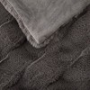 Gracie Mills Barry Faux Fur Basket Weave Throw - 4 of 4