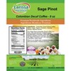 Larissa Veronica Sage Pinot Colombian Decaf Coffee (Gourmet, Naturally Flavored, Whole Coffee Beans) (8 oz, ZIN: 568458) - 2 of 4