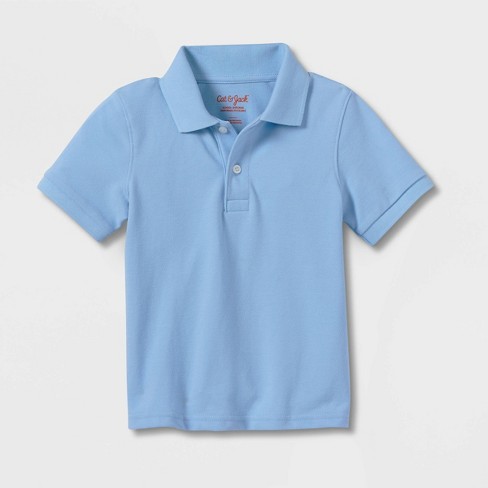 Toddler Boys' Short Sleeve Pique Uniform Polo Shirt - Cat & Jack™ Light ...
