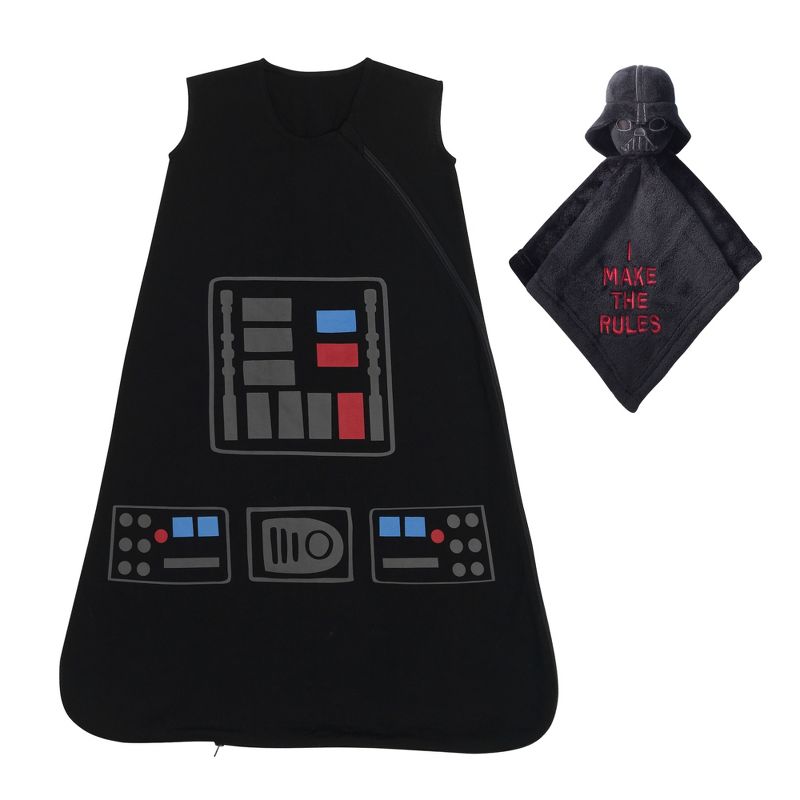 Lambs & Ivy Star Wars Darth Vader Wearable Blanket & Lovey Baby Gift Set - 2pc, 1 of 10