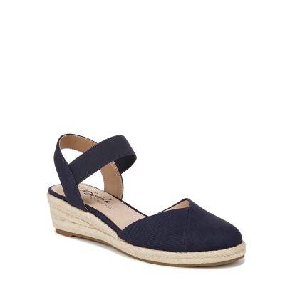 Lifestride Womens Kimmie Wedge Espadrilles Lux Navy 11 M : Target