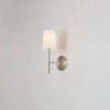 1-Light Clarissa Wall Sconce with Fabric Shade White - Globe Electric - image 2 of 4