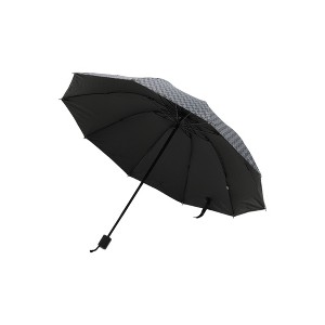 Unique Bargains Umbrella Manual 10-rib Irregular Check Sun Protection Vinyl Impact Cloth 43.31"x26.77" 1 Pcs - 1 of 4