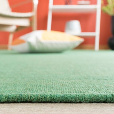Green Handmade Wool Flatweave Area Rug, 3' x 5'