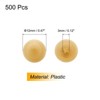 Unique Bargains Plastic Decoration Furniture White Screw Cap Covers - 2 of 4