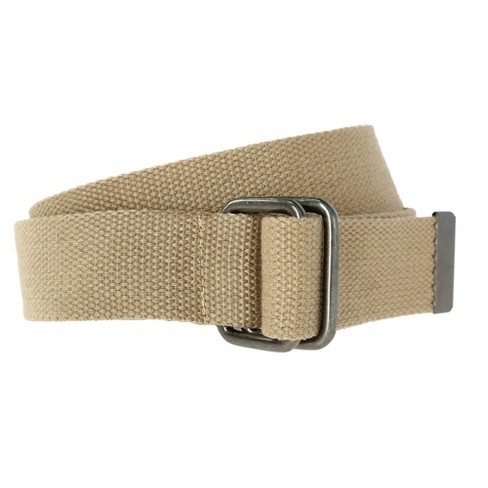 Ctm Fabric Web Belt With D Ring Buckle, Large, Khaki : Target