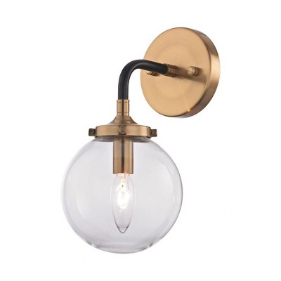 Elk Home Boudreaux 1 - Light Wall Light in  Antique Gold/Matte Black