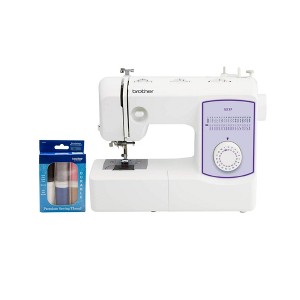 Brother GX-37 Sewing Machine and 6-Piece Sewing Thread Bundle - 1 of 4