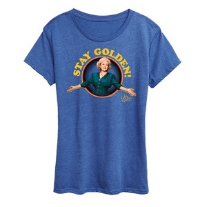 Women's - The Golden Girls - Rose Stay  Golden Short Sleeve Graphic T-Shirt - 1 of 4