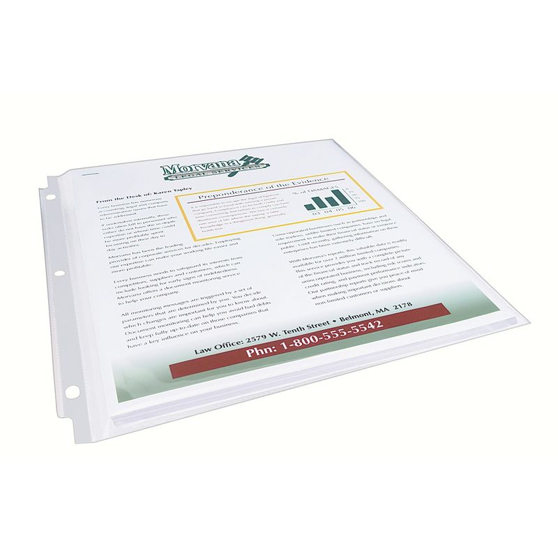 Avery® Clear Heavyweight Multi-Page Capacity Sheet Protectors, Holds 8-1/2" x 11" Sheets, Top Load, 25 Per Pack, 3 Packs, 4 of 7