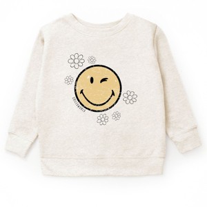 The Juniper Shop SmileyWorld Flower Outline Youth Sweatshirt - 1 of 4