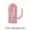 Unique Bargains Utility 3-Hook Adhesive Flower Light Pink 5Pcs - 3 of 4