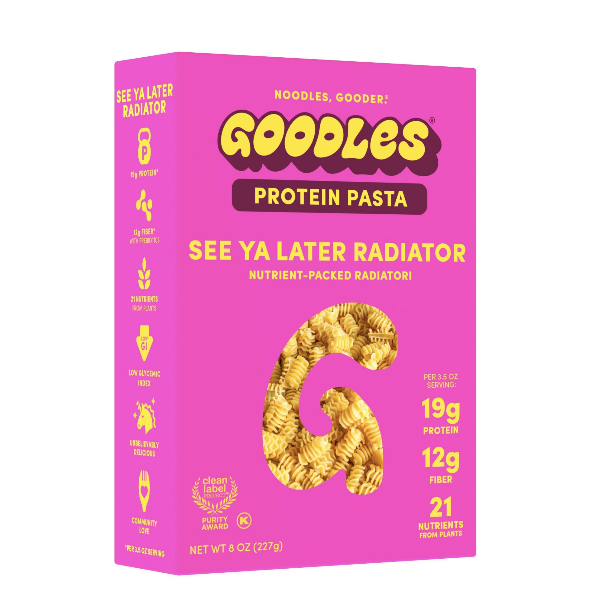 Goodles Dry Protein Pasta See Ya Later Radiator - 8oz