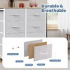 CAVINAS 7-Drawer Tall Dresser for Bedroom, Versatile Fabric Chest of Drawers, Storage Cabinet with Wooden Top for Closet/Entryway/Nursery - 2 of 4