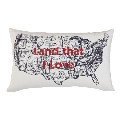 Park Designs Land That I Love Pillow Cover 12" x 20"