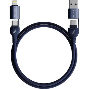 Nautica Multi Port Ultimate all-in-one Charging and Syncing Solution Cable CB400 ( 4In1 ) (100W) - 1 of 4