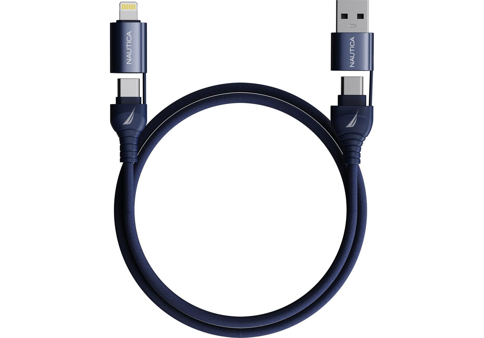 Nautica Multi Port Ultimate all-in-one Charging and Syncing Solution Cable CB400 ( 4In1 ) (100W)