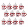 Peppermint Snowman Mug Ornament (Set of 12) - 3 of 3