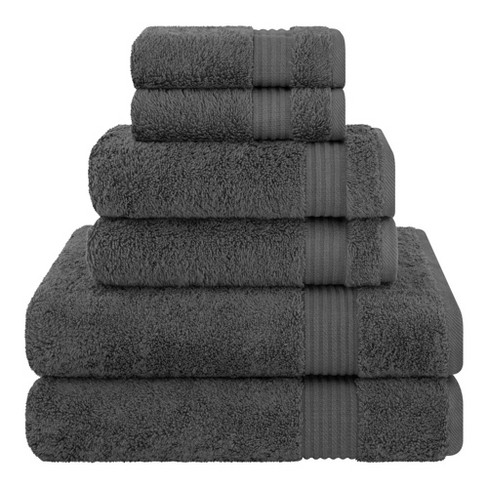 American Soft Linen Bekos 6 Piece Towel Set, 100% Cotton Bath Towel Set ...