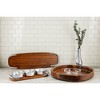 Nambe Braid Condiment Trio, Designed by Sean O’Hara – Square Alloy Bowls with Acacia Wood Serving Tray & Chrome Handles– Appetizer, Dip & Snack Server - 4 of 4