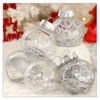 Aoibox 30pcs 60mm Silver Clear Shatterproof Christmas Ornaments Set Crystal Baubles for Tree Indoor Outdoor Holiday Party Decor - 3 of 4