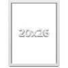 PosterPalooza | Slim Profile White Picture Frame - UV Acrylic, Foam Board Backing, Hanging Hardware - 2 of 4
