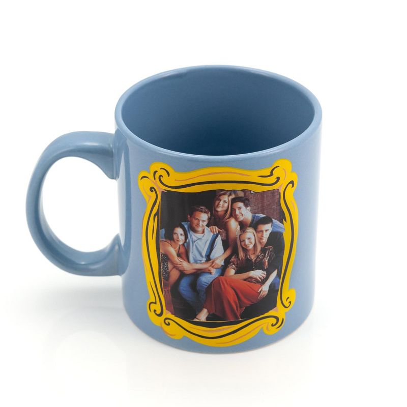 Silver Buffalo Friends Blue Coffee Mug | Friends Group In Monica's Frame | Cup Holds 20 Ounces, 2 of 7