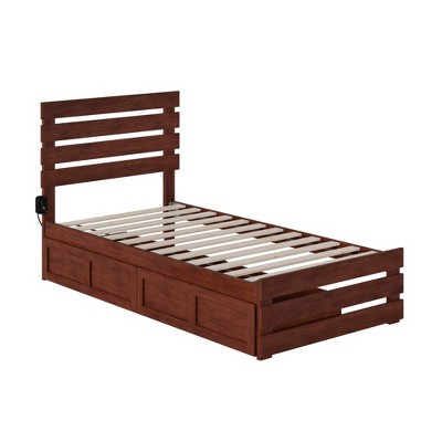 Oxford Bed with Footboard and USB Turbo Charger with 2 Drawers - AFI