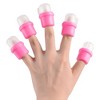 Zodaca 20-piece Set Nail Gel Removal Wearable Cap Soaker, Pink - 2 of 3