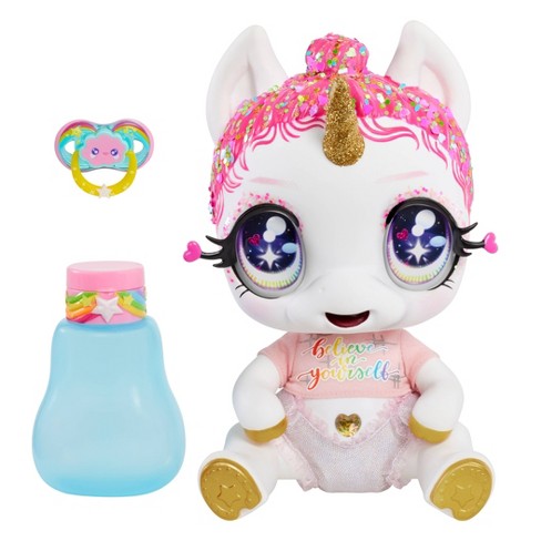 MGA Glitter Babyz Unicorn Baby Doll with Magical Color Changes - image 1 of 4