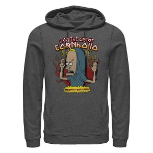 Men's Beavis and Butt-Head I Am the Great Cornholio Distressed Pull Over Hoodie - 1 of 4