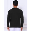 INSPIRE CHIC Men's Long Sleeves Button Down Printing Knitted Polo Shirts - 3 of 4